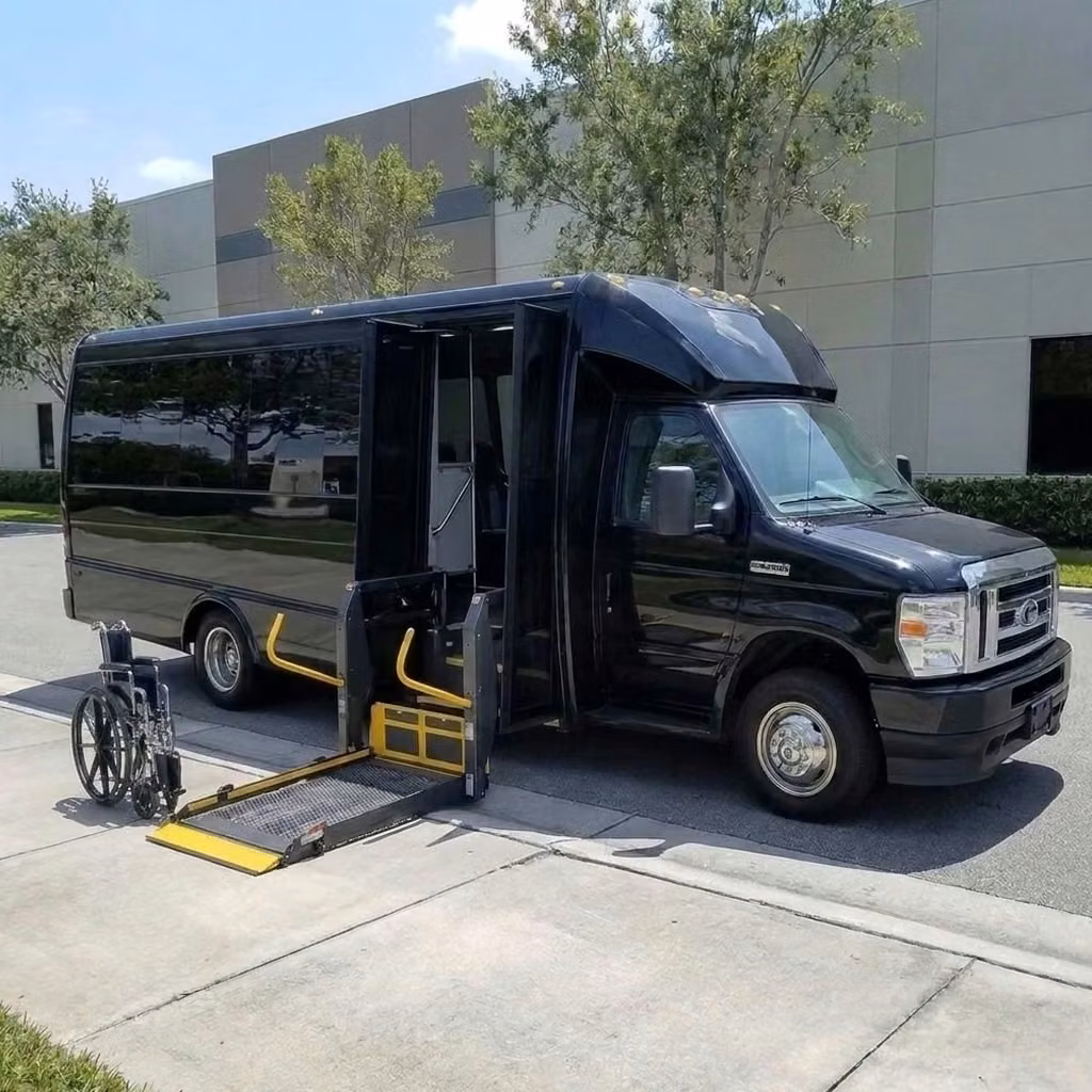 benton 18 passenger minibus wheelchair lift