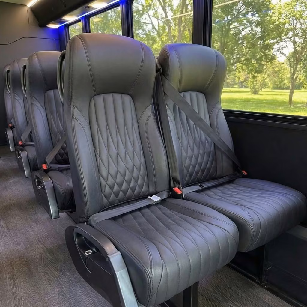 benton 20 passenger minibus high back seats