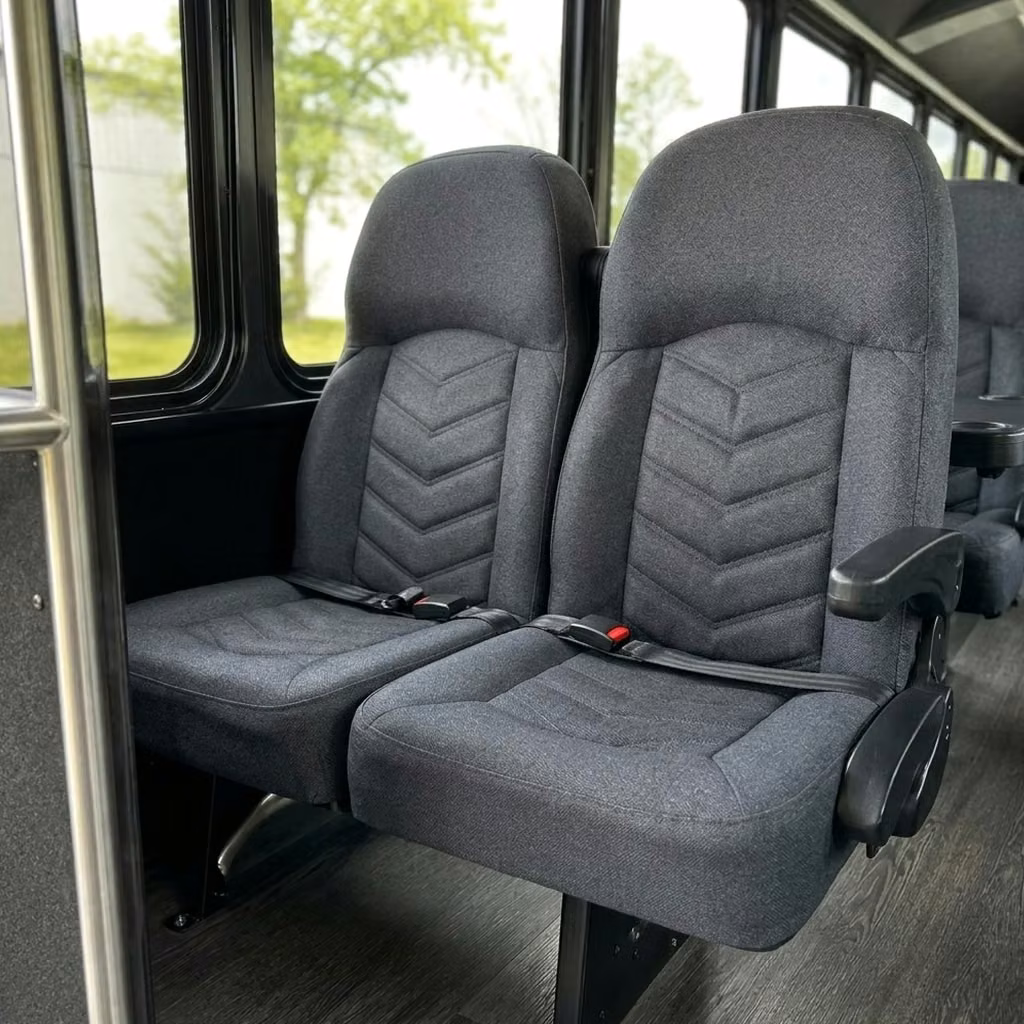 benton 25 passenger minibus high back seats