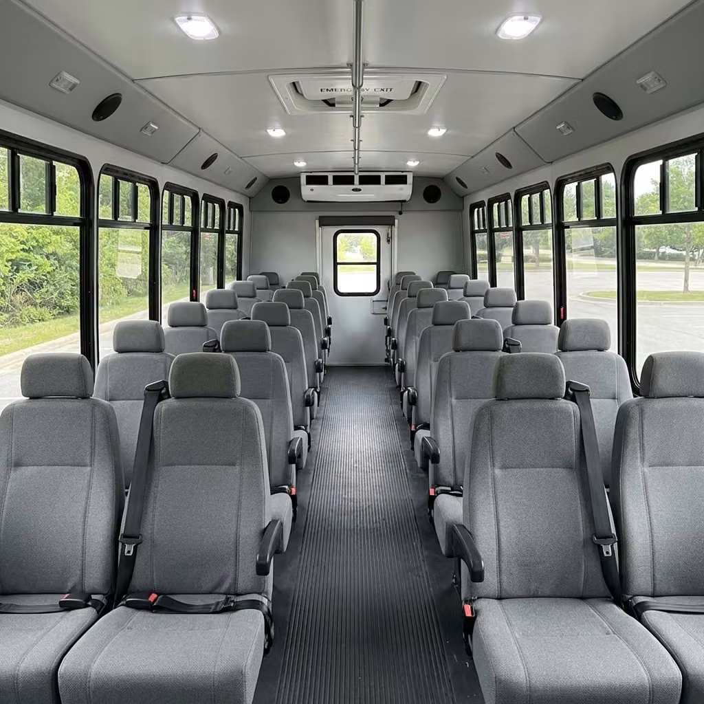 benton 30 passenger minibus seating