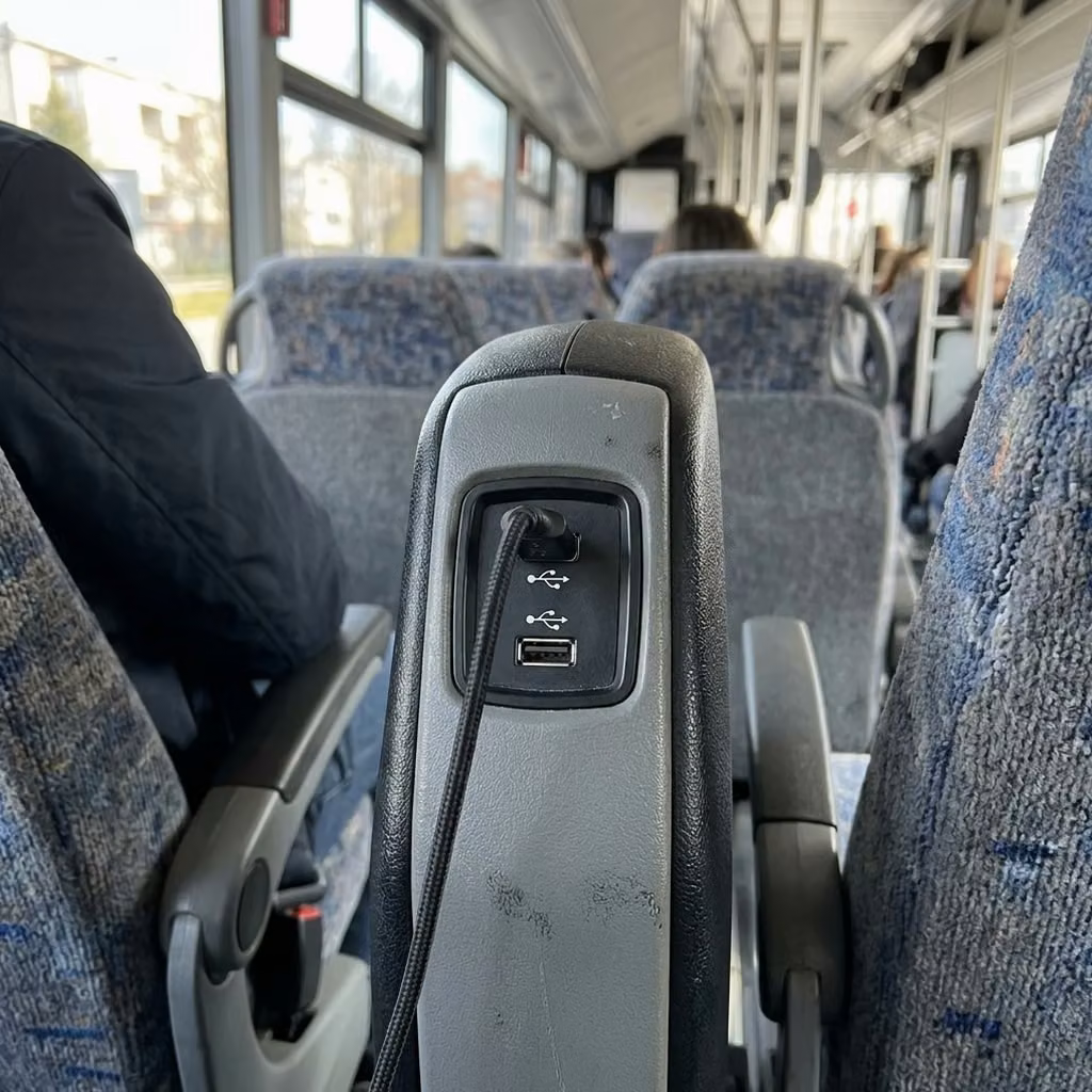 benton 35 passenger minibus usb charging