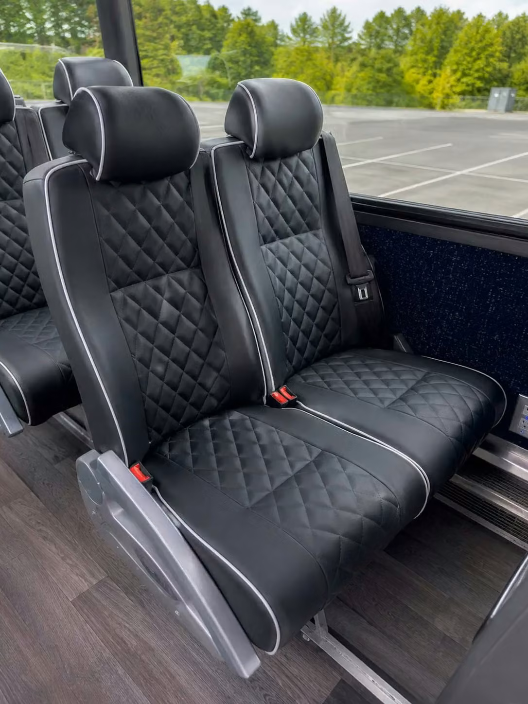 benton 56 passenger charter bus reclining seats