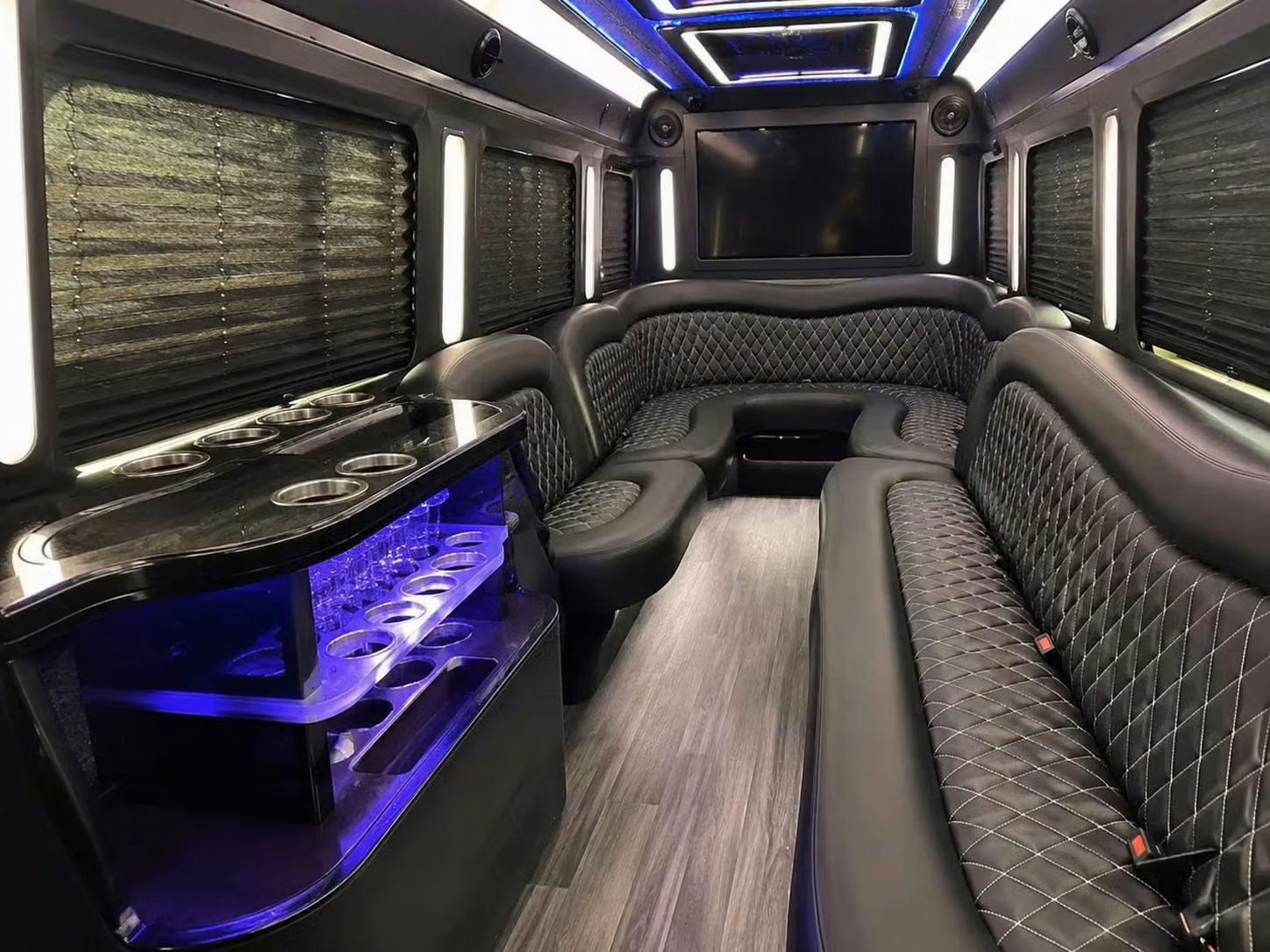benton party bus bar area