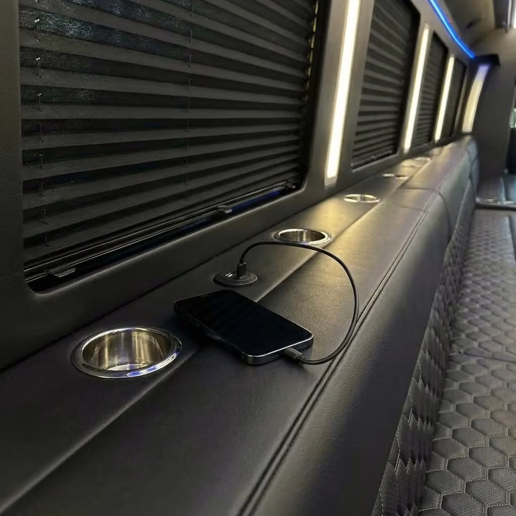 benton party bus usb charging