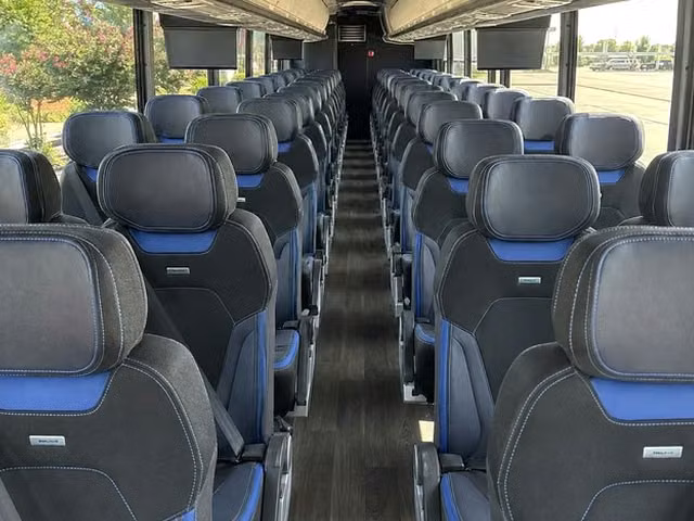 benton charter bus interior