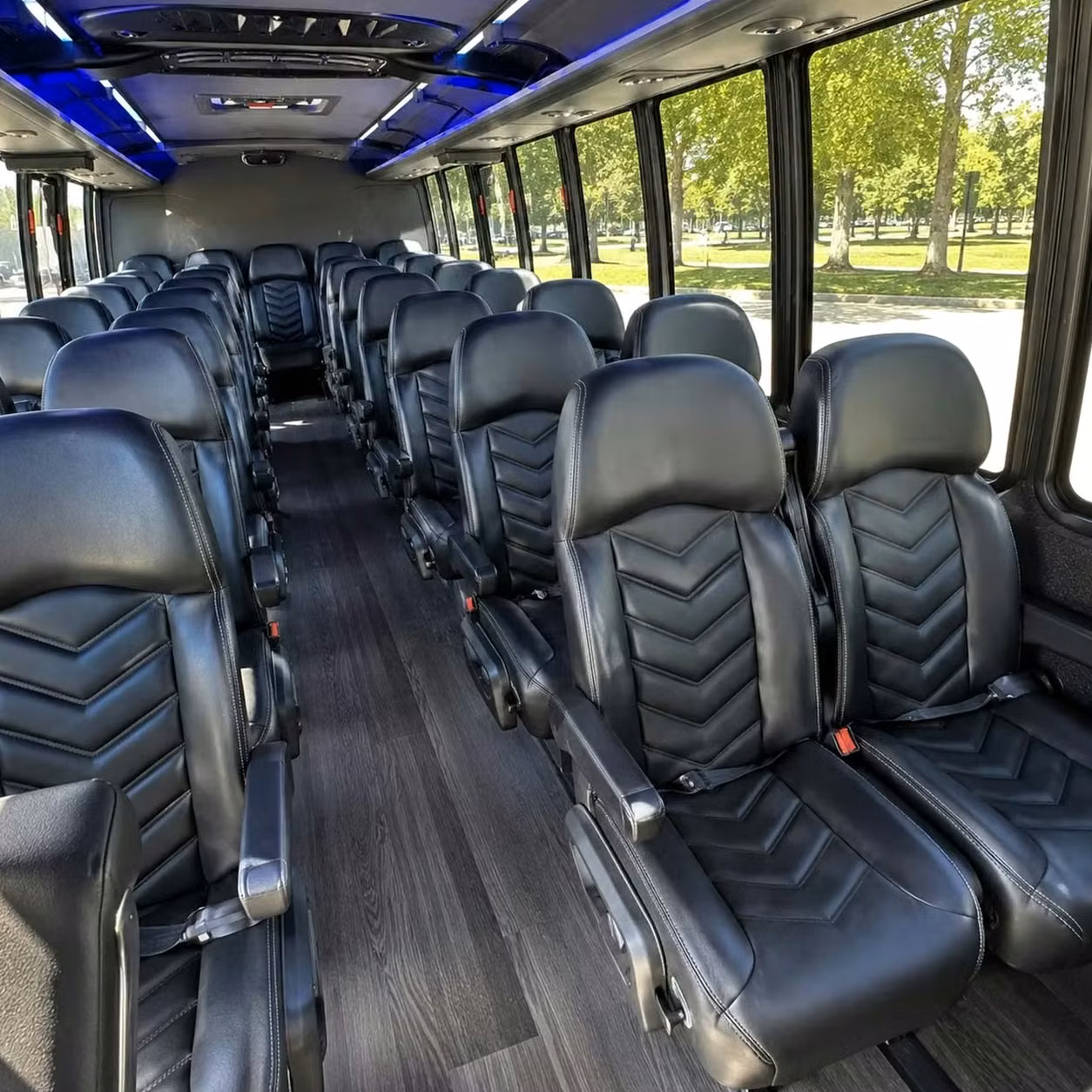 28 passenger minibus inside